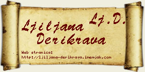 Ljiljana Derikrava vizit kartica